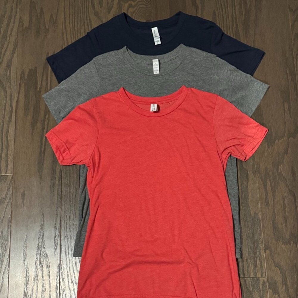 NWOT - Bella Canvas Short Sleeve 3 T-Shirt BUNDLE!!!